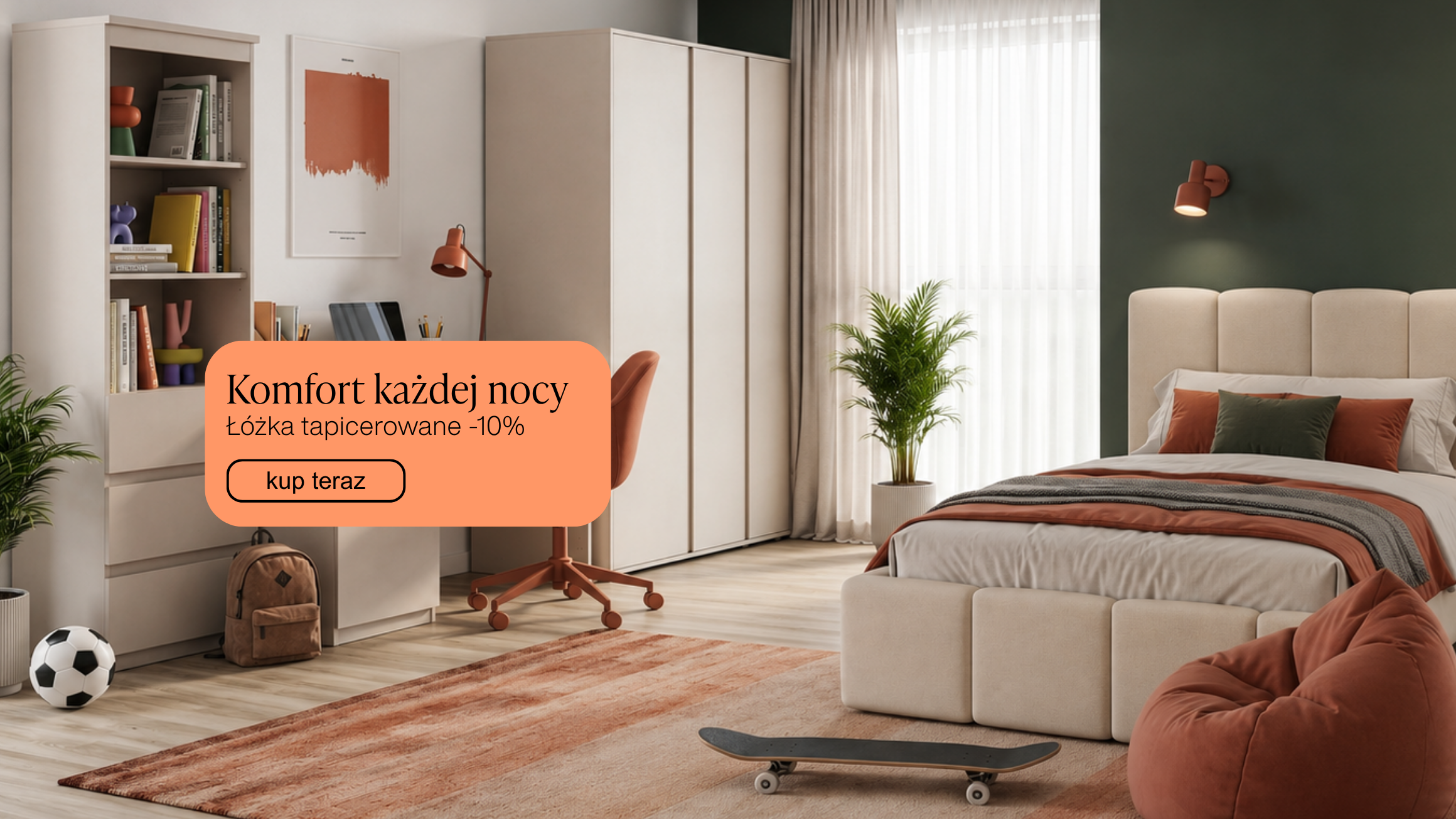 PROMOCJA - KOMFORT KAŻEDEJ NOCY !!! RABAT 10% na łoża tapicerowane marki FORTE.